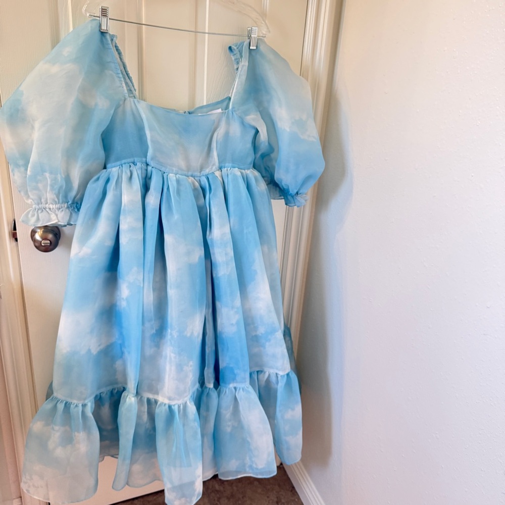 Selkie Head in the Clouds French Puff Dress